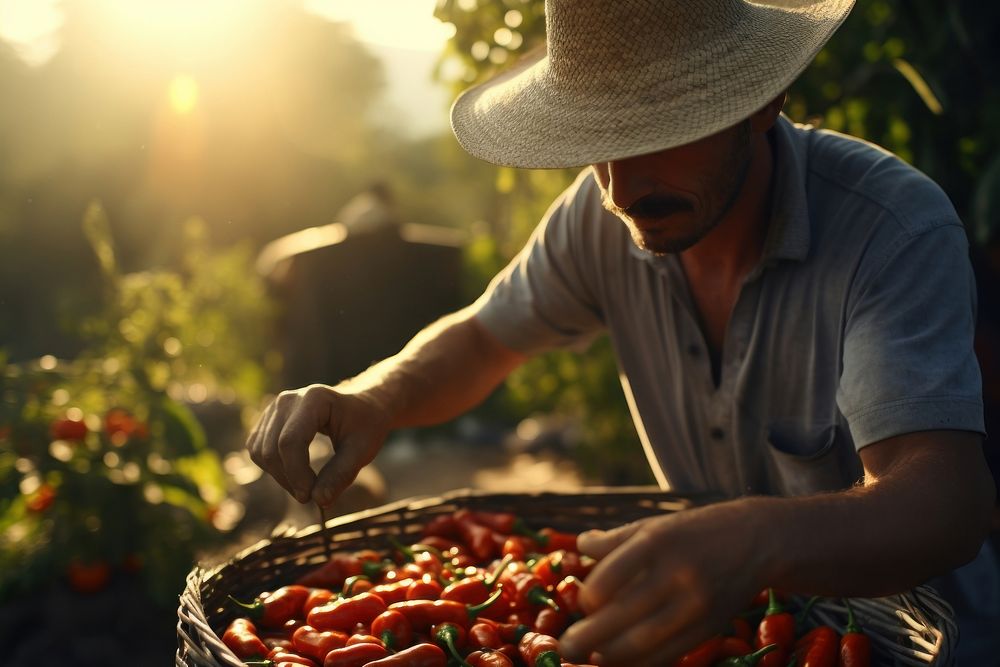 Landscape gardening outdoors farmer. 