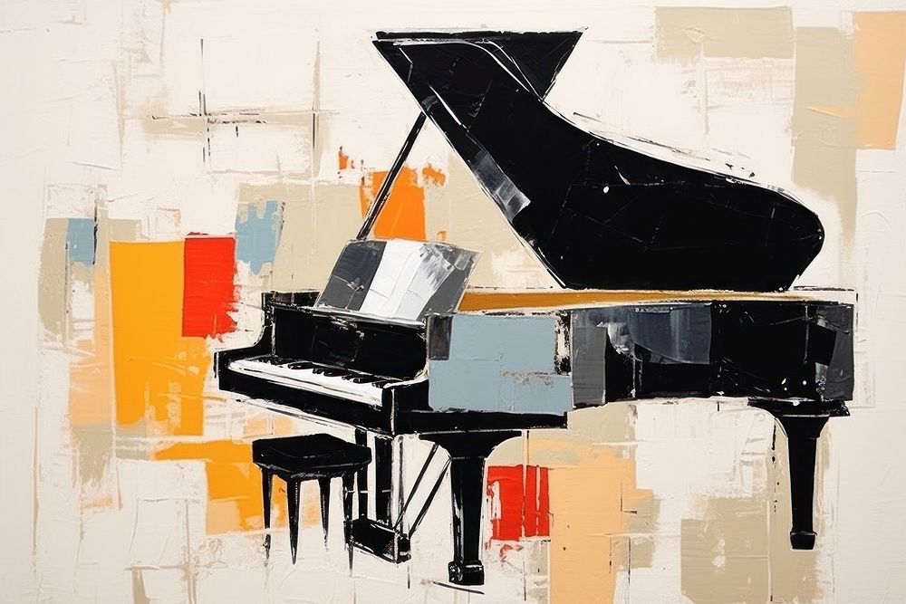 Piano keyboard paper art. 