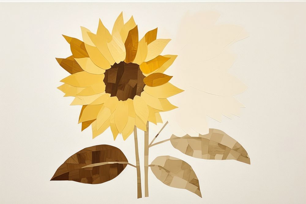 Sunflower art plant inflorescence. AI generated Image by rawpixel.