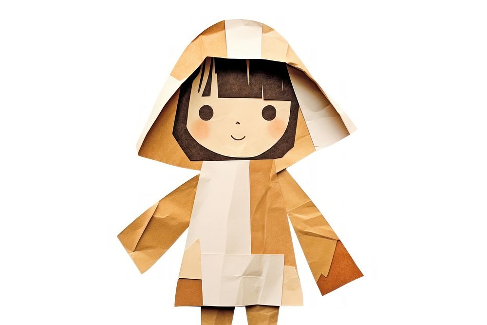 Paper cute white background anthropomorphic. AI generated Image by rawpixel.