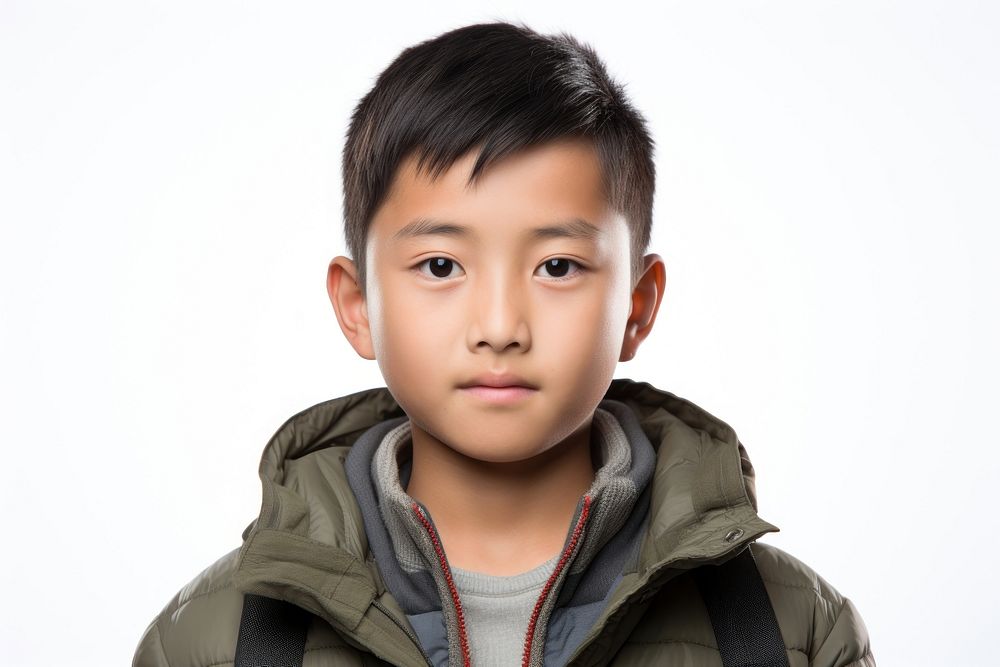 Portrait jacket child photo. AI generated Image by rawpixel.