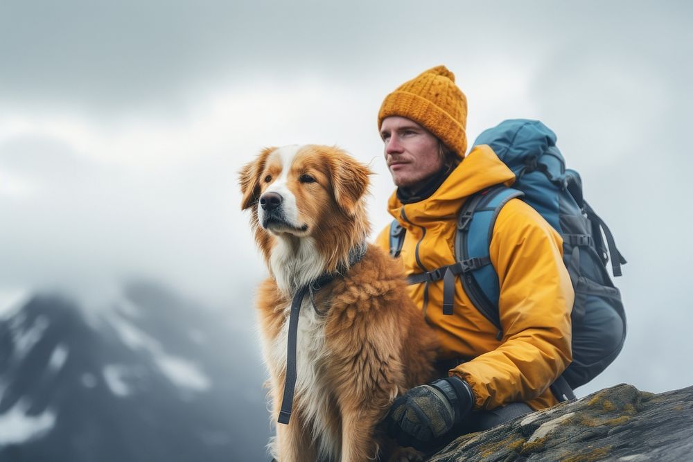 Adventure mountain backpack outdoors. 