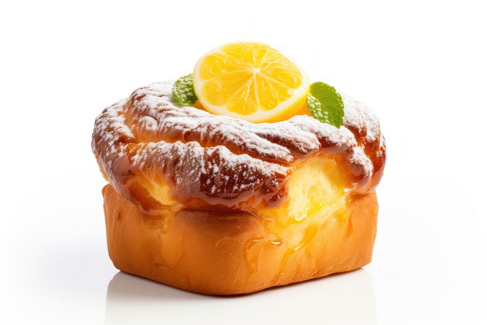 Dessert brioche pastry fruit. AI generated Image by rawpixel.