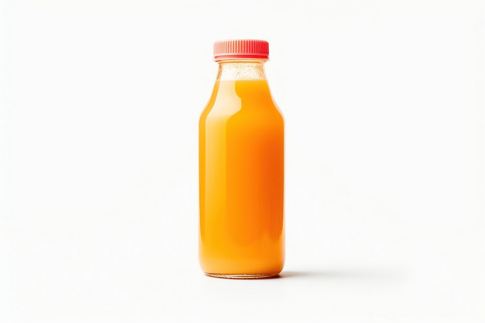 Juice bottle drink white background. AI generated Image by rawpixel.