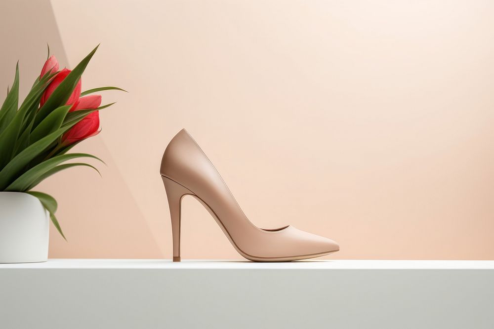 Footwear flower plant shoe. AI generated Image by rawpixel.
