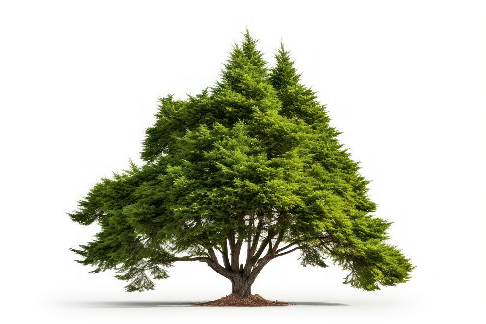 Tree plant fir white background. AI generated Image by rawpixel.