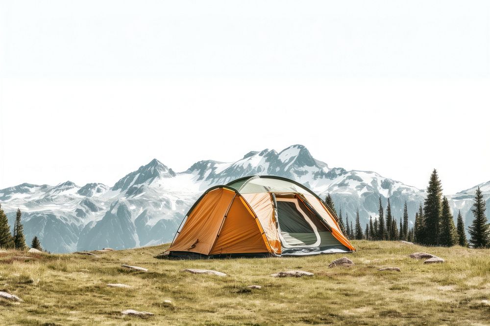 Camping mountain outdoors nature. AI generated Image by rawpixel.
