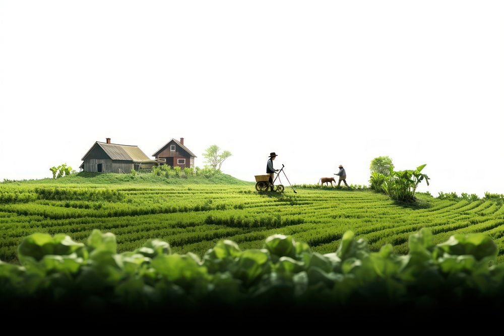 Farm outdoors nature plant. AI generated Image by rawpixel.