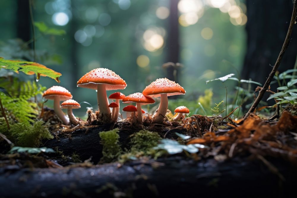 Mushroom forest fungus plant. 