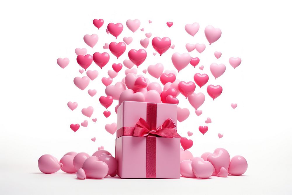 Heart gift pink box. AI generated Image by rawpixel.