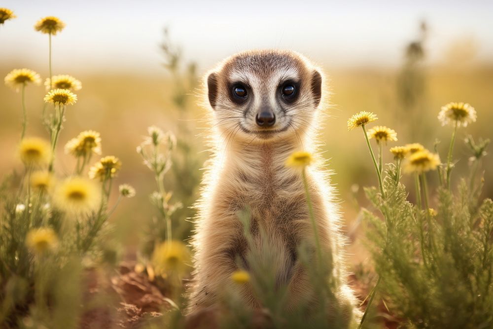 Meerkat wildlife outdoors animal. 