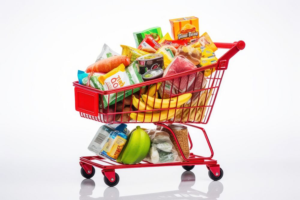 Shopping basket cart food. AI generated Image by rawpixel.