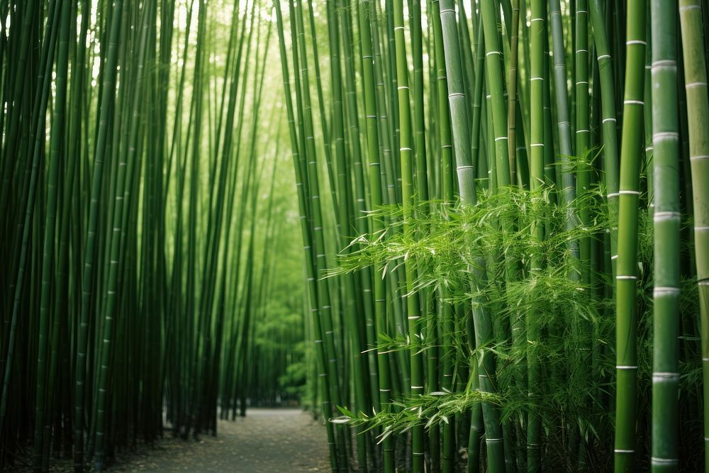 Bamboo backgrounds outdoors nature. AI generated Image by rawpixel.