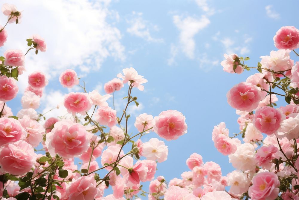 Rose sky backgrounds outdoors. AI generated Image by rawpixel.