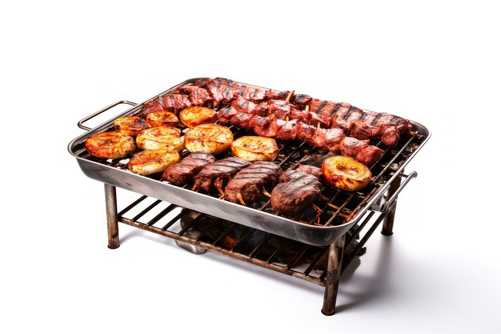 Grilling cooking meat food. AI generated Image by rawpixel.
