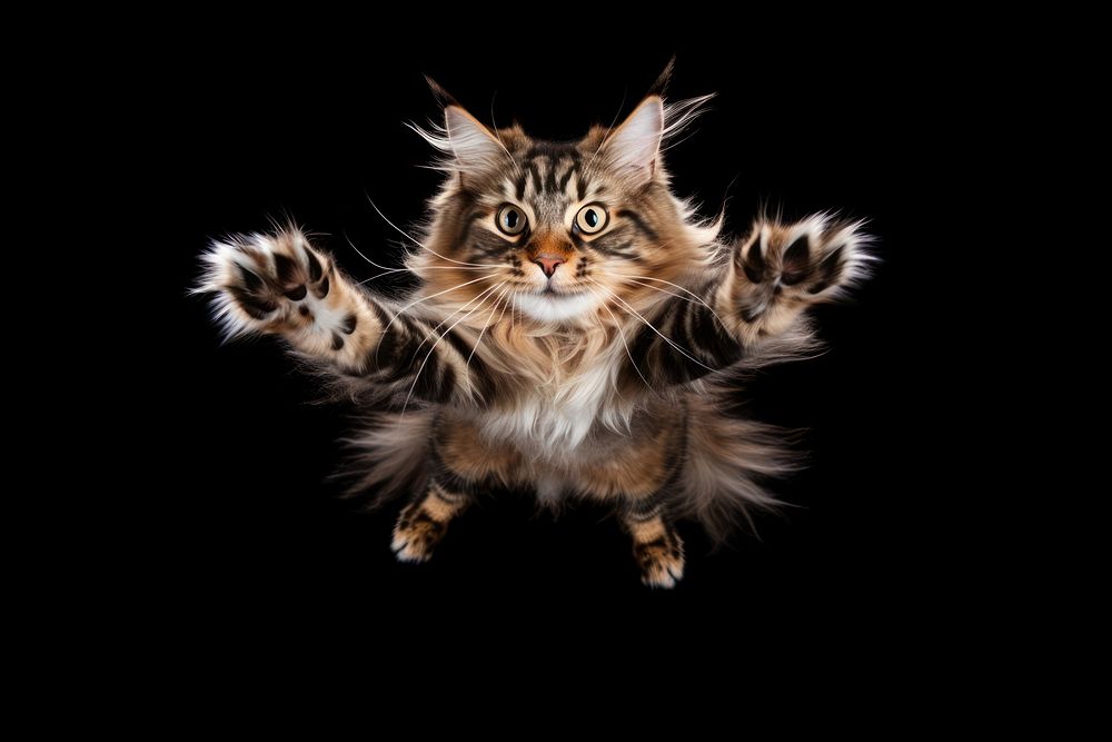 Mainecoon animal mammal kitten. AI generated Image by rawpixel.