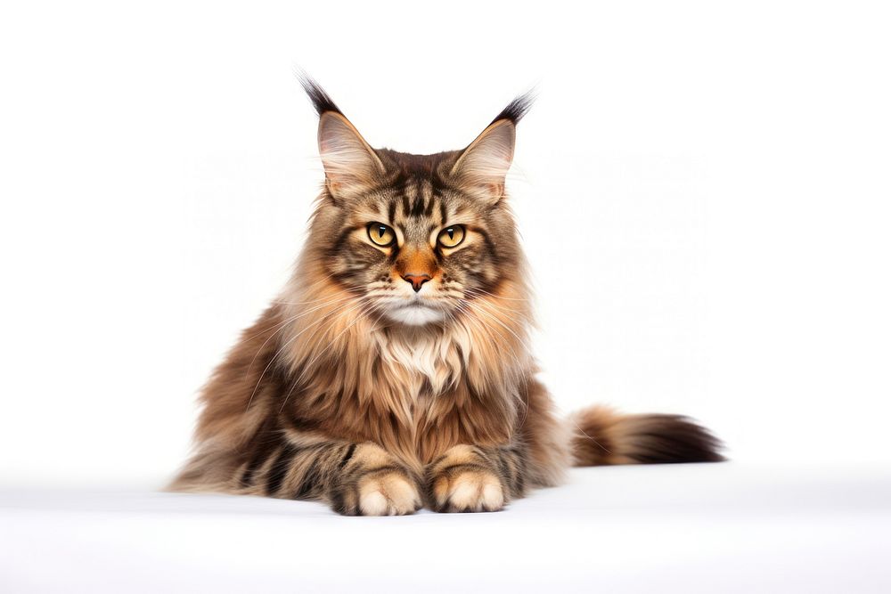 Mainecoon mammal animal pet. AI generated Image by rawpixel.