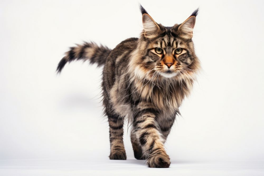 Mainecoon wildlife animal mammal. AI generated Image by rawpixel.