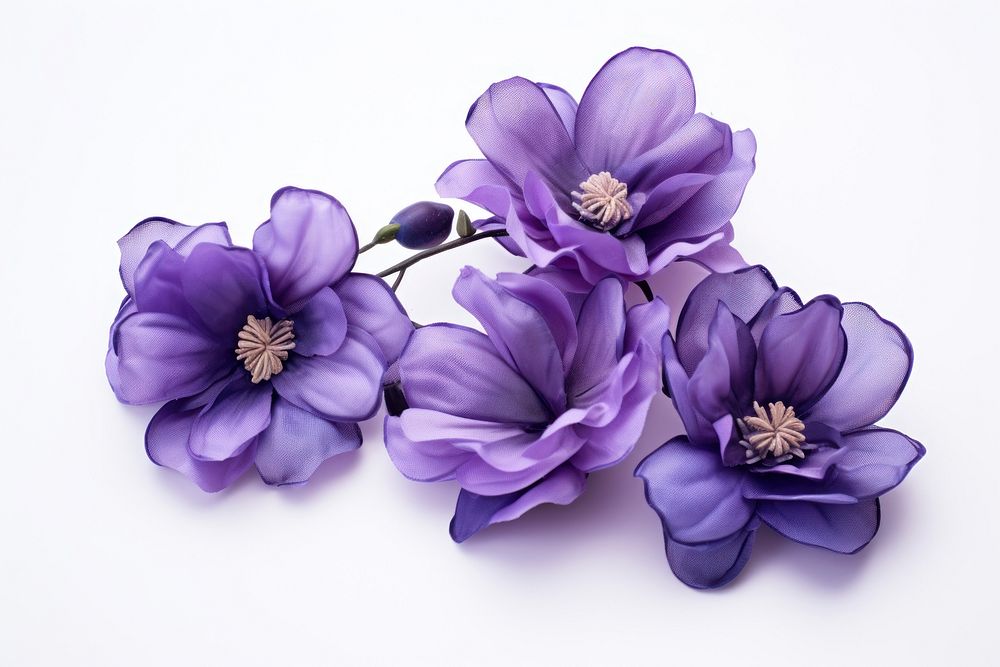 Flower blossom purple petal. AI generated Image by rawpixel.