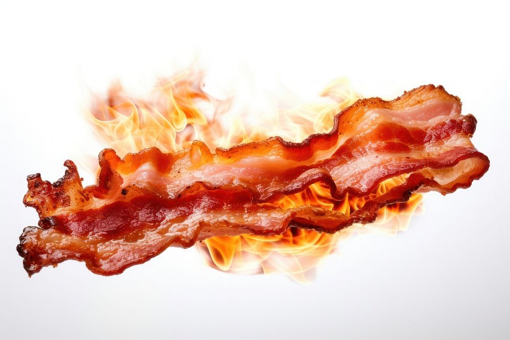 Bacon meat pork food. AI generated Image by rawpixel.