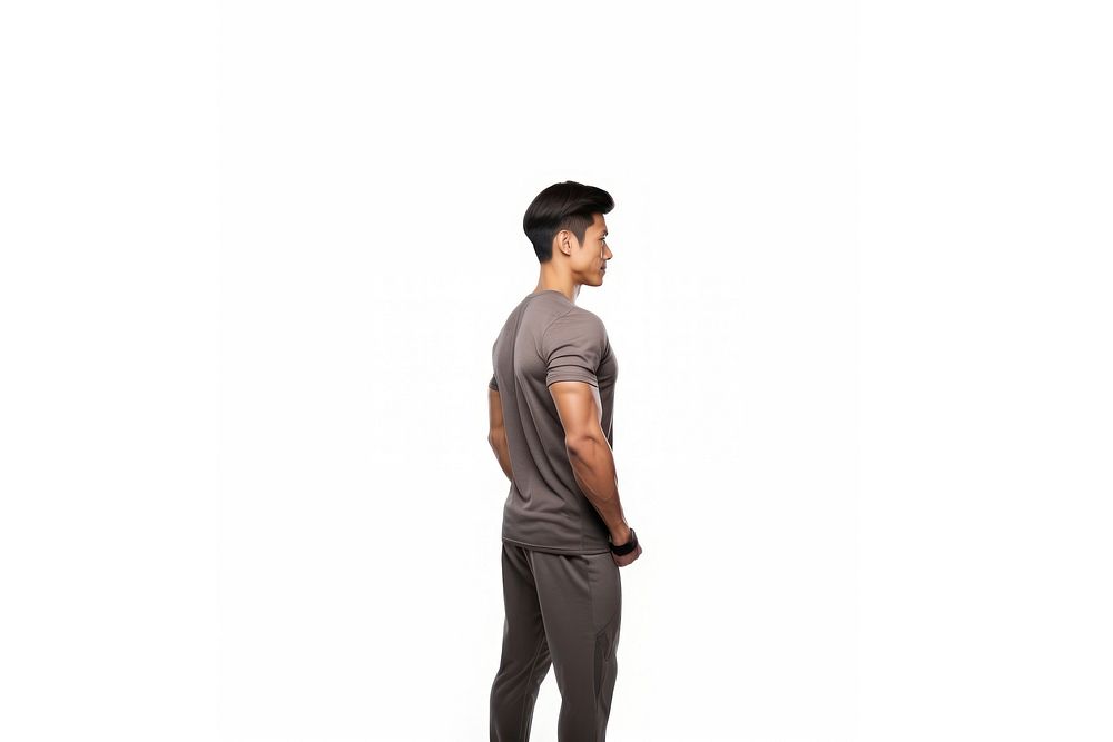 Standing t-shirt sleeve adult. AI generated Image by rawpixel.