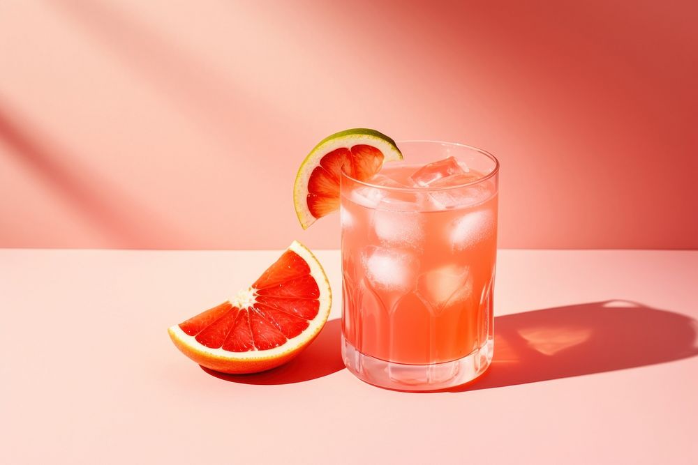 Cocktail grapefruit drink plant. AI generated Image by rawpixel.