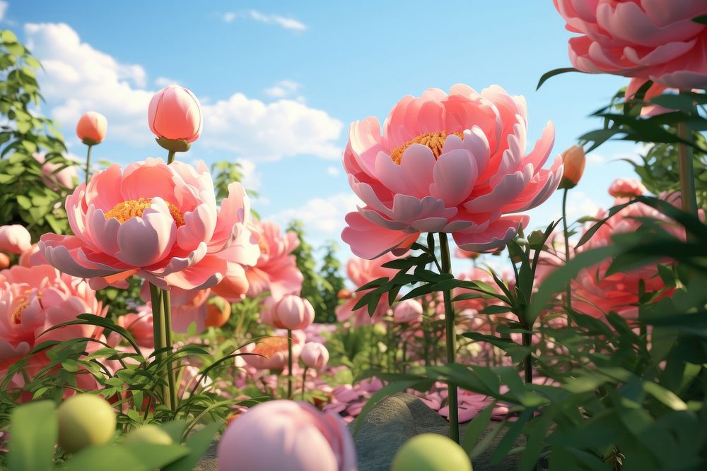 Flower outdoors blossom nature. AI generated Image by rawpixel.