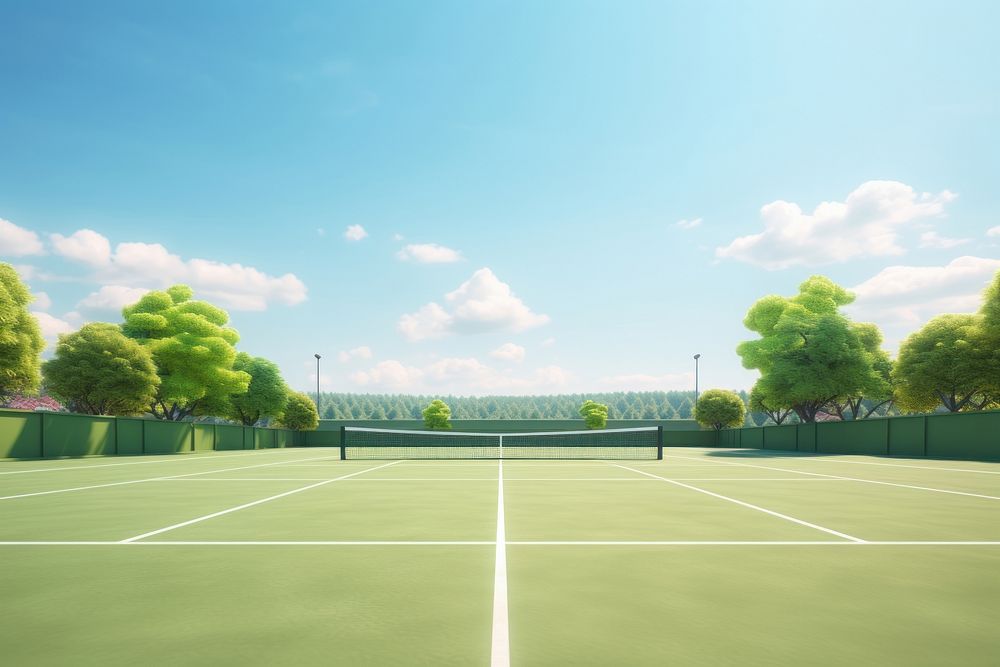 Tennis outdoors sports tennis court. 