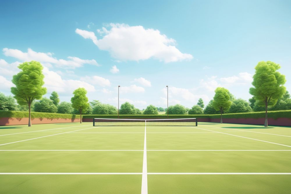 Tennis outdoors sports tennis court. 