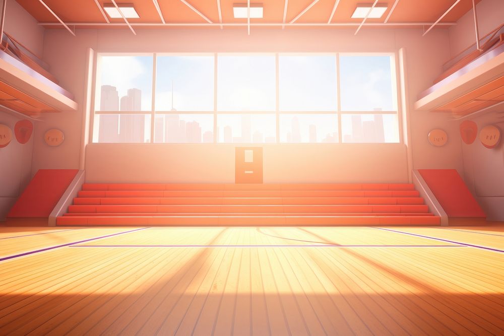 Sports architecture daylighting backgrounds. AI generated Image by rawpixel.