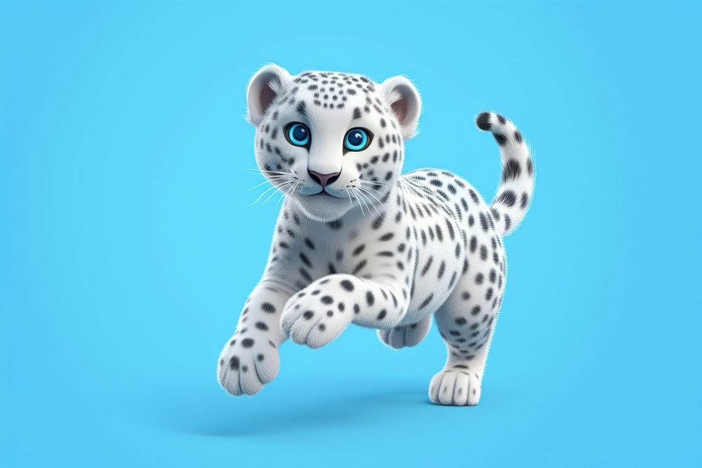 Leopard wildlife cheetah cartoon. 