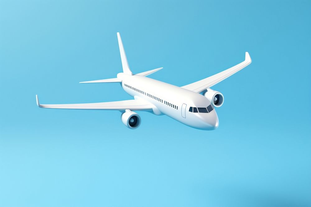 Airplane aircraft airliner vehicle. AI generated Image by rawpixel.