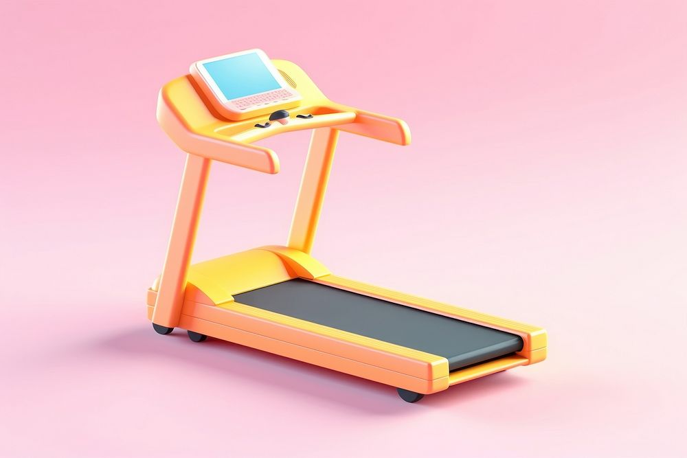 Treadmill technology exercising equipment. AI generated Image by rawpixel.