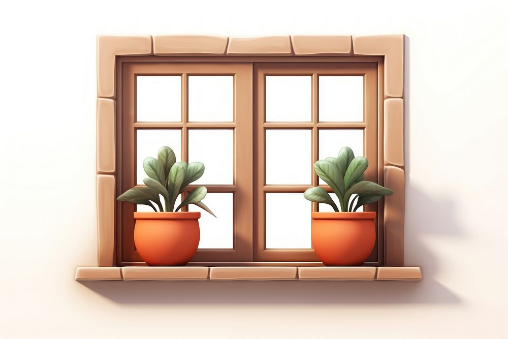 Window plant windowsill architecture. AI generated Image by rawpixel.