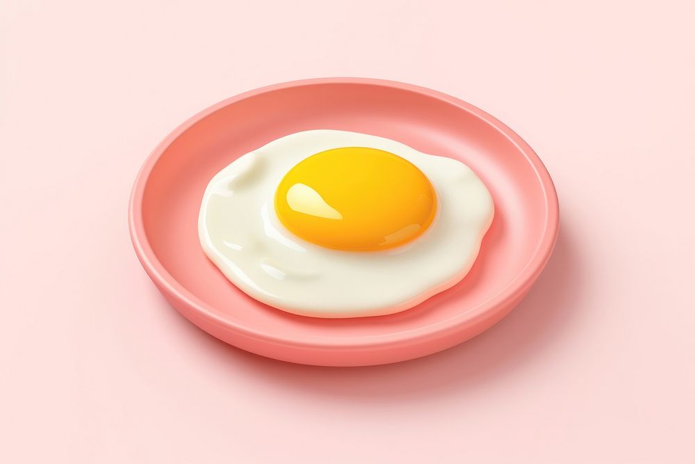 Plate food egg breakfast. AI generated Image by rawpixel.