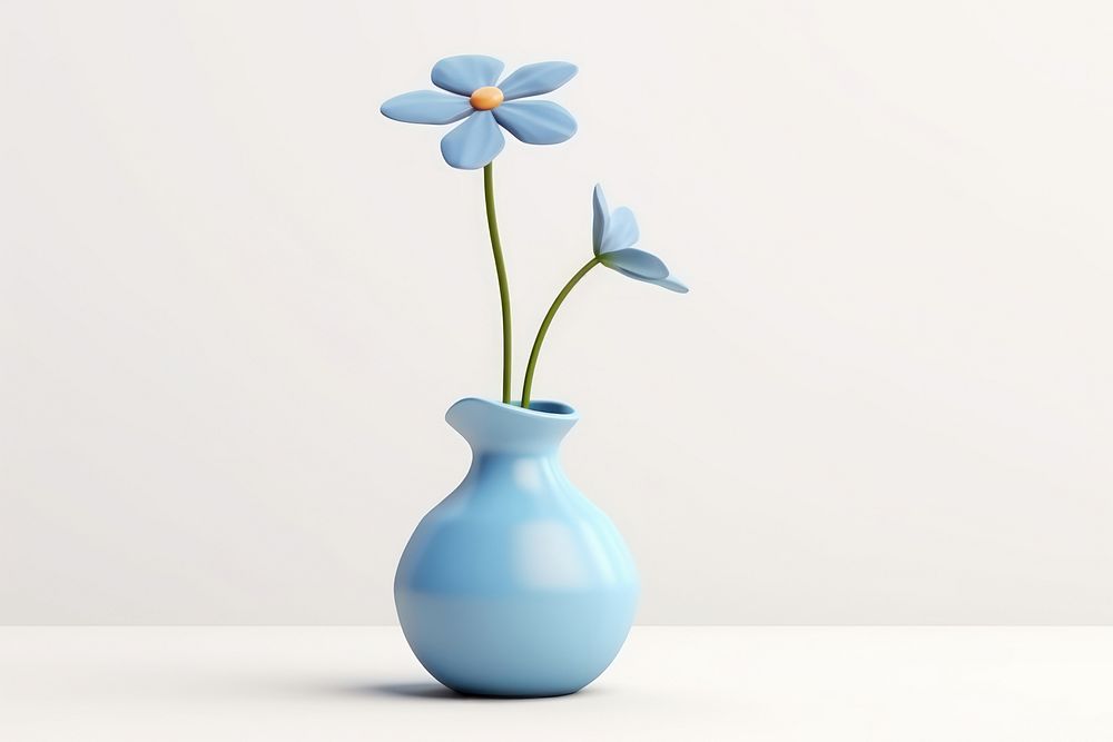 Flower vase blossom plant. AI generated Image by rawpixel.