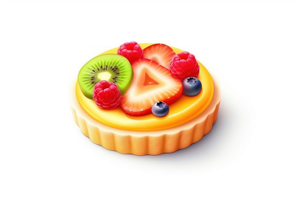 Fruit tart dessert berry. AI generated Image by rawpixel.