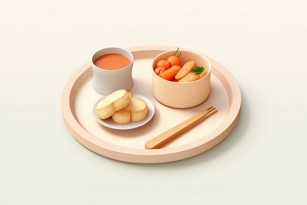 Lunch dish breakfast plate. AI generated Image by rawpixel.