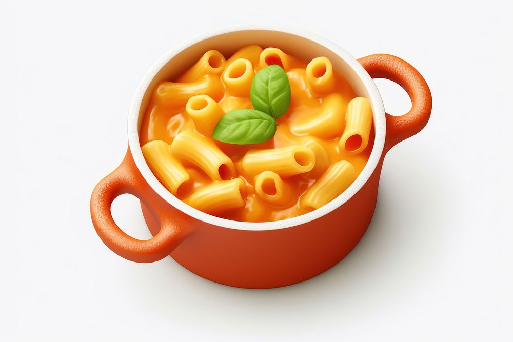 Macaroni pasta food bowl. 