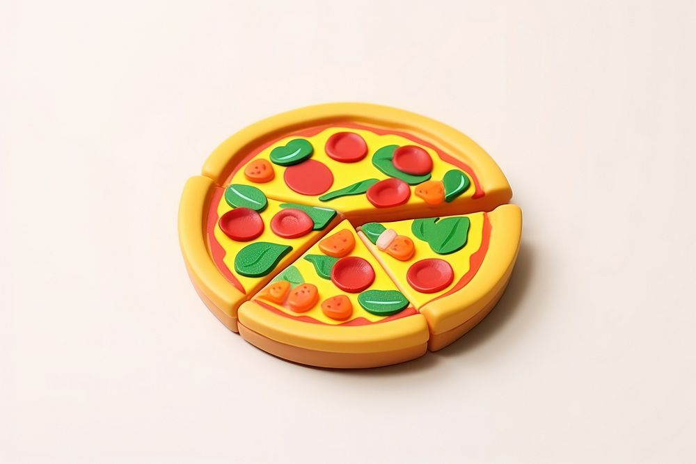 Pizza dessert food toy. AI generated Image by rawpixel.