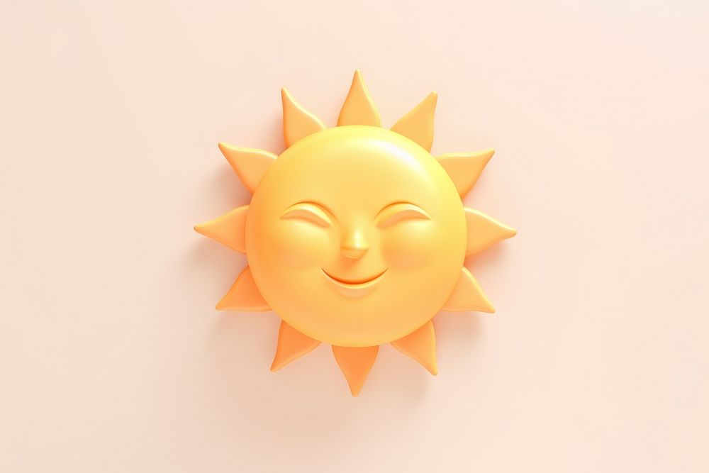 Gold sun anthropomorphic representation. AI generated Image by rawpixel.