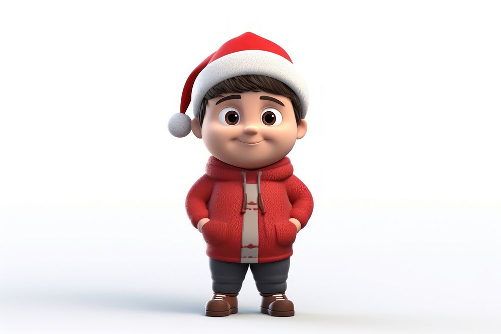 Christmas cartoon toy white background. AI generated Image by rawpixel.