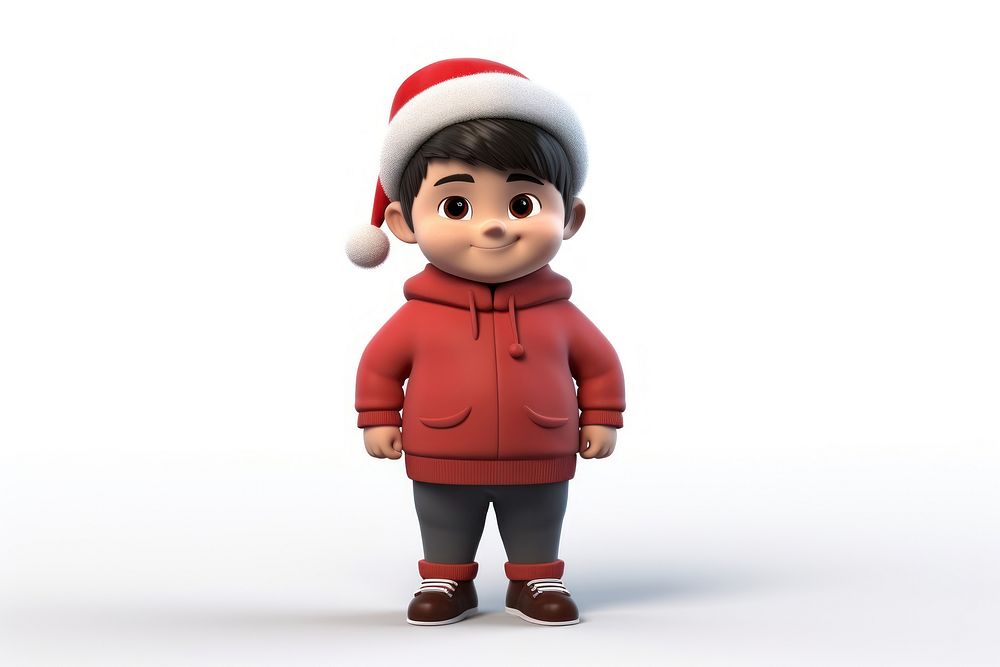 Christmas cartoon toy white background. AI generated Image by rawpixel.