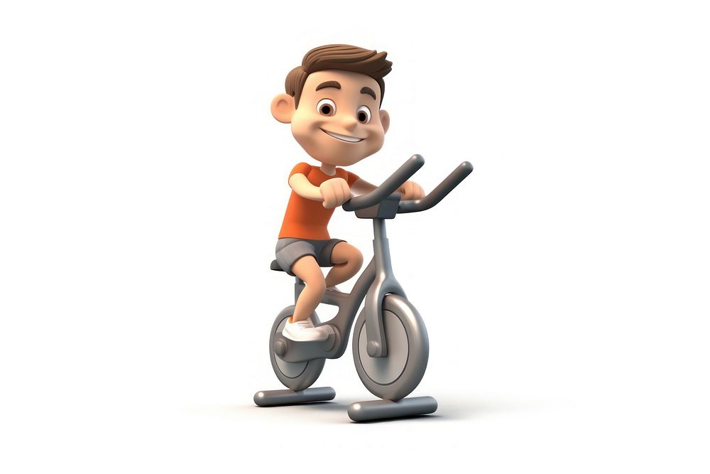 Exercise cartoon sports white background. AI generated Image by rawpixel.