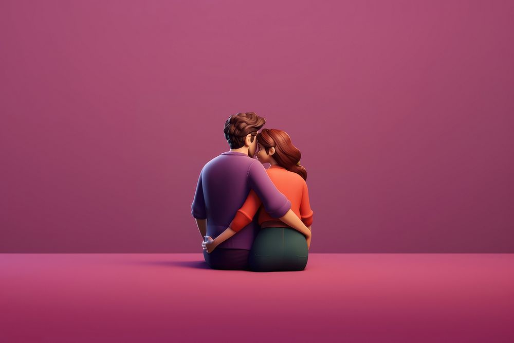 Sitting adult woman togetherness. AI generated Image by rawpixel.