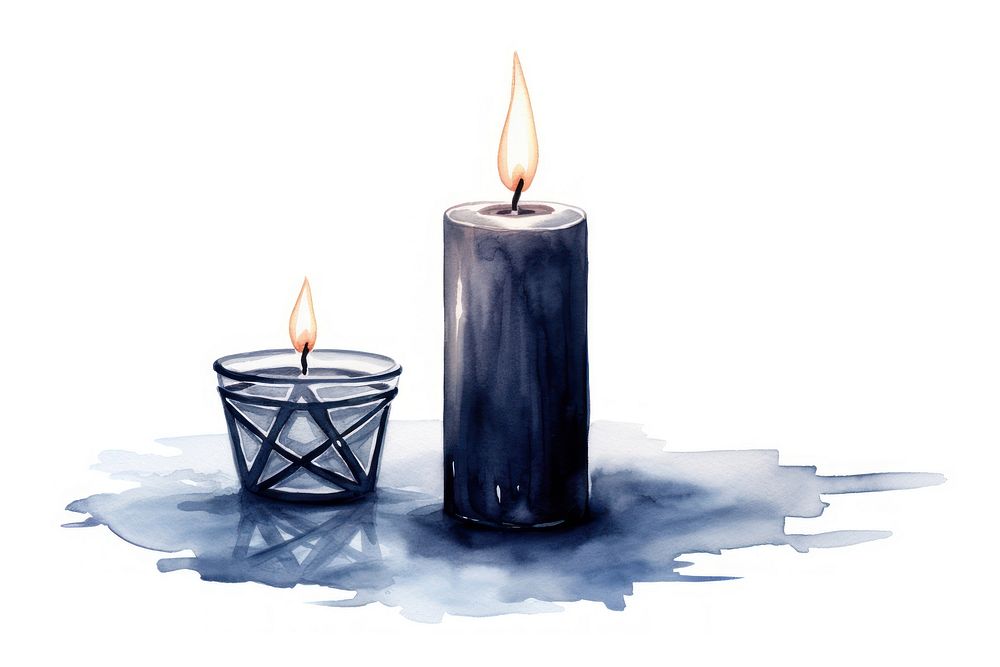 Candle fire darkness lighting. AI generated Image by rawpixel.