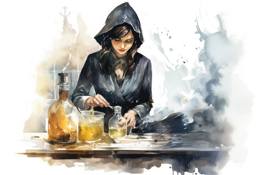 Painting table adult drink. AI generated Image by rawpixel.