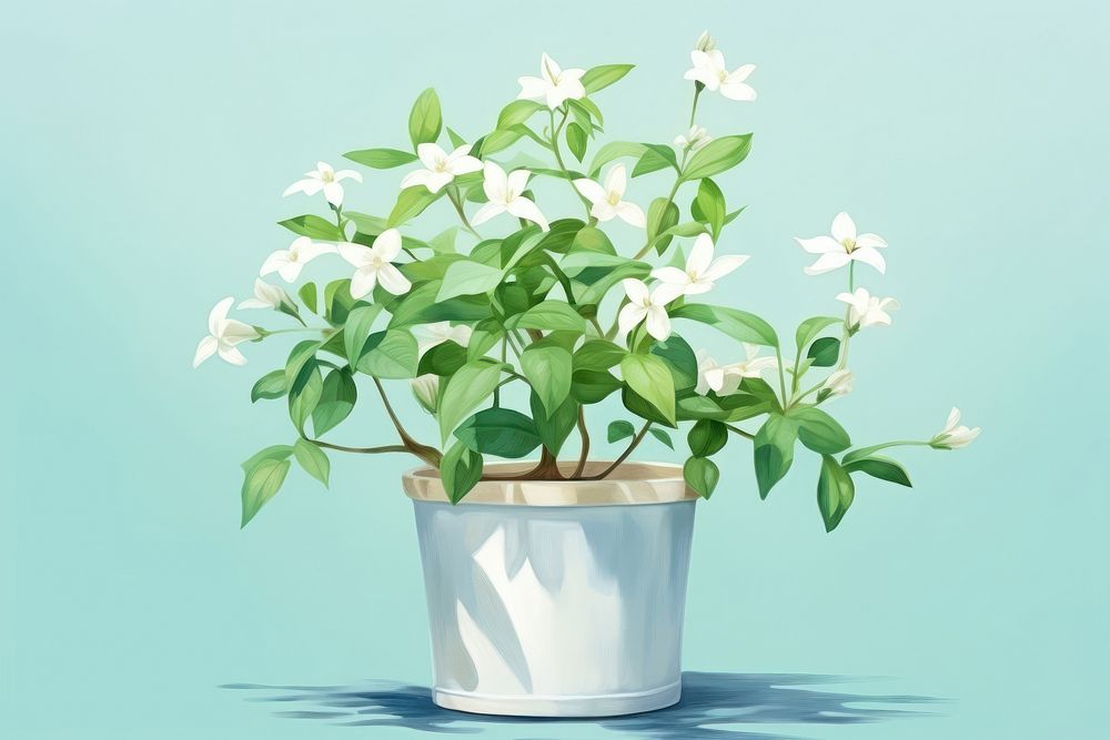 Plant flower leaf houseplant. AI generated Image by rawpixel.