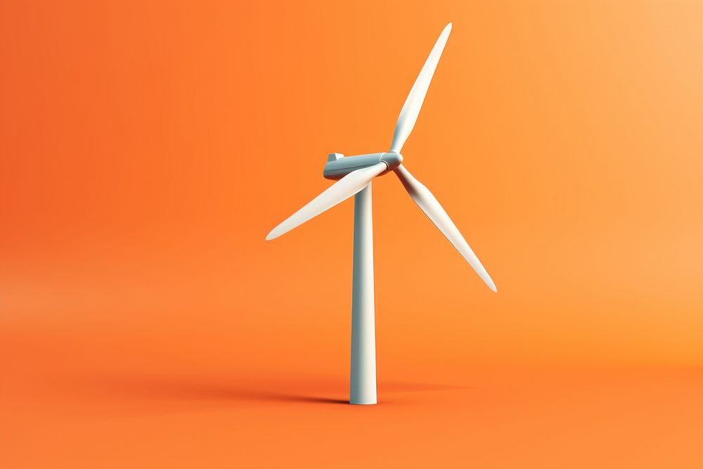Turbine machine wind wind turbine. AI generated Image by rawpixel.