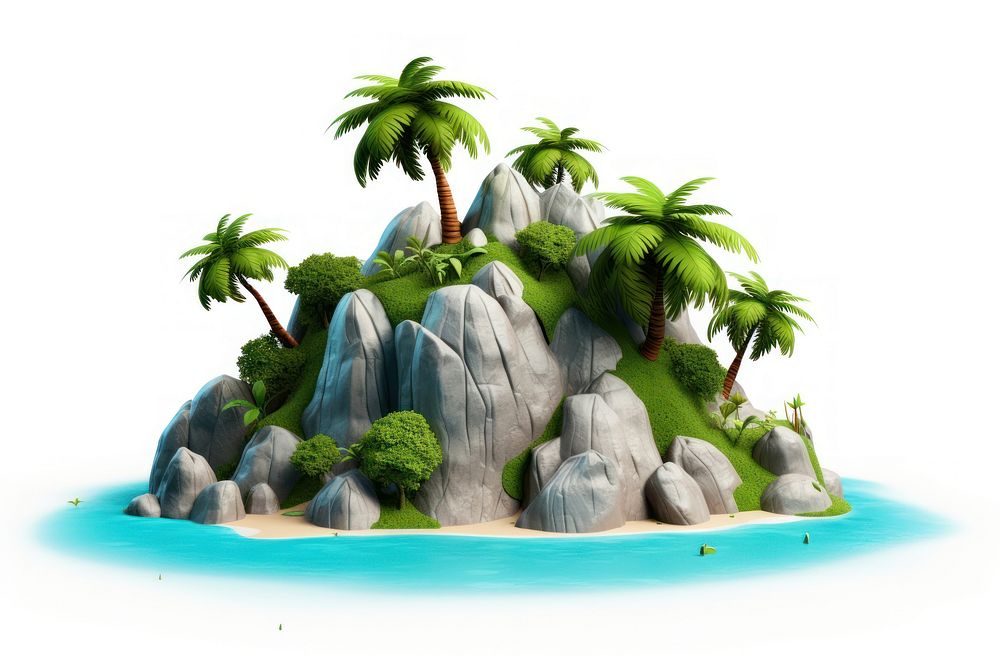 Land outdoors nature island. AI generated Image by rawpixel.